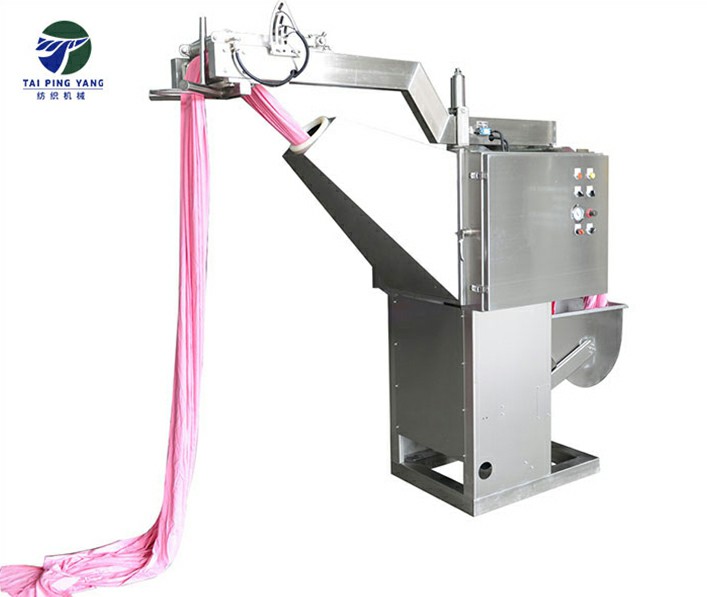 Rope open slitting squeezing machine