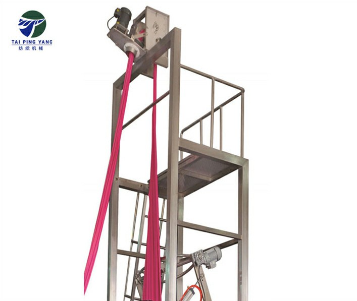 Rope open slitting washing squeezing machine